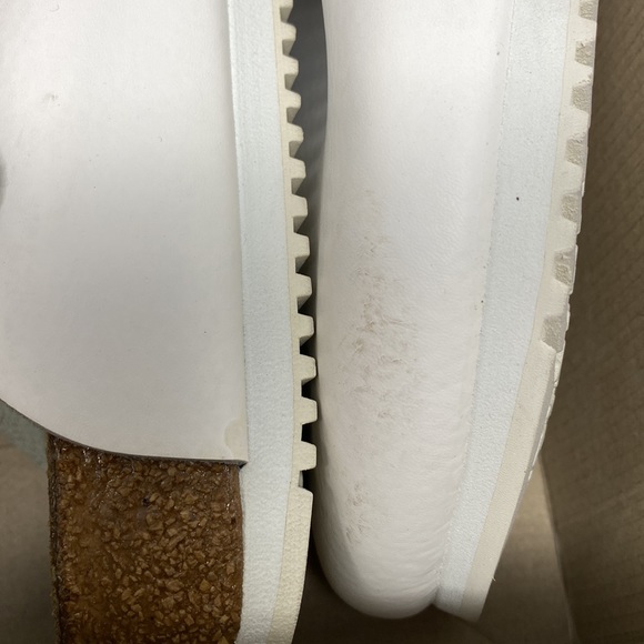 Alpro Birkenstock Women's C 115 Leather Clogs White REGULAR WIDTH - Picture 10 of 10